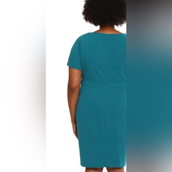 London Times - Suni Sheath Teal Dress - Spruce. Size: 8 US. NWT (1851) - Picture 8 of 9